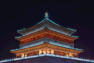 西安钟楼夜景