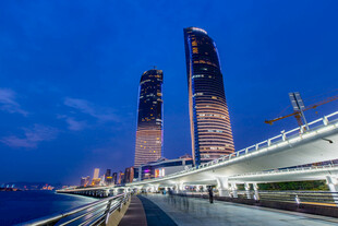 厦门双子塔夜景