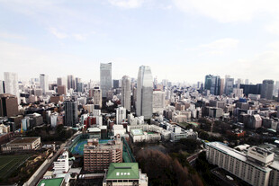 城市高空全景俯瞰
