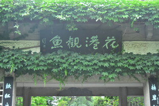 花港观鱼题字门廊