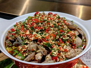 蒜蓉剁椒花甲
