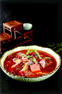 红汤麻辣风味美食