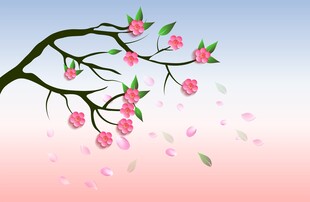 桃花背景素材