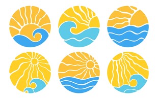 山海日升图标