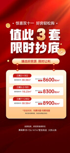 限时抄底促销活动海报