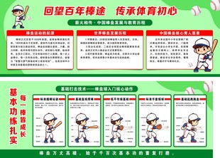 棒球运动科普宣传栏
