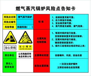 燃气风险告知卡