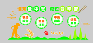 节约粮食主题文化墙