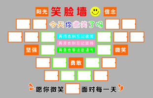 笑脸墙设计模板