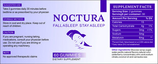 助眠产品标签褪黑素