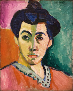 野兽派女性肖像油画