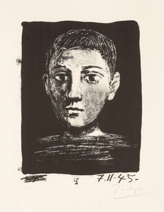 复古男子肖像版画