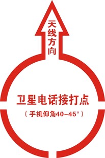 卫星电话接打点标识