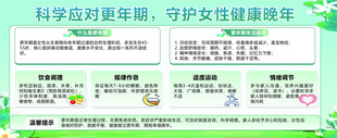 妇幼医院女性更年期健康宣传栏海