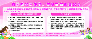 妇幼医院预防出生缺陷健康宣传栏