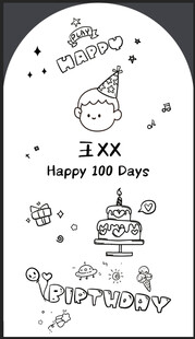 生日KT板