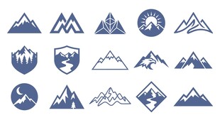 户外山野图标