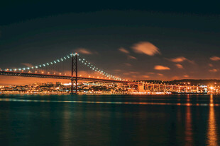 跨海大桥夜景风光