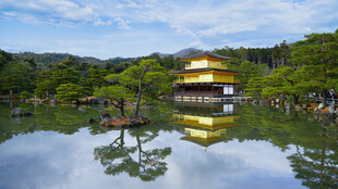 金阁寺湖景风光