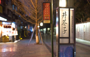 井巷子夜间街景