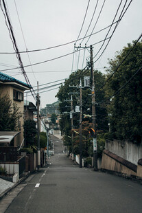 日系居民区小巷街景
