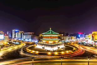 西安钟楼夜景