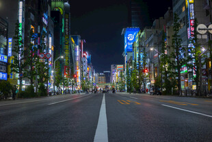 城市夜景街道风光