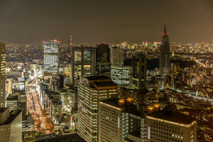 城市夜景俯瞰