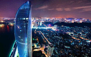 厦门城市璀璨夜景