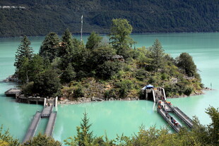 碧湖湖心岛风光