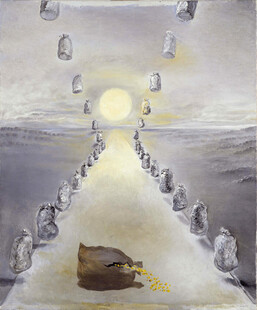 禅意海上日出抽象画