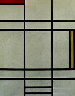 蒙德里安风格几何抽象画