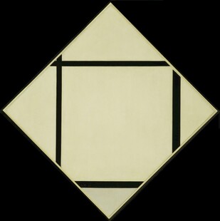 蒙德里安风格几何抽象画