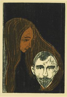 复古版画双人肖像