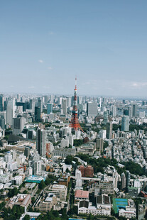 东京城市高空全景