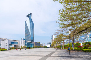 城市广场现代建筑风光
