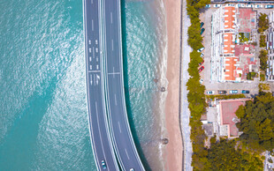 滨海公路航拍风光