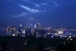 滨江城市夜景 重庆