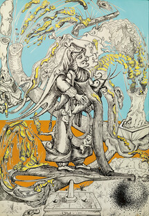 敦煌古风飞天仕女插画