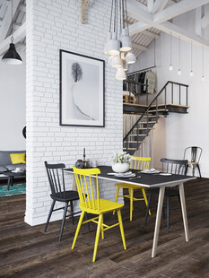 工业风loft餐厅空间
