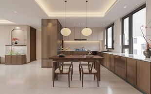 新中式简约餐厅设计