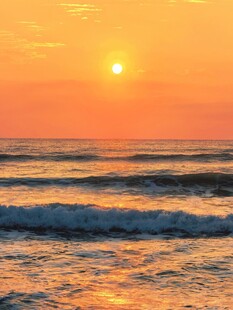 海上日落唯美风光