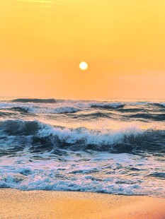 海上日落唯美风光