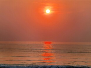 海上日落唯美风光