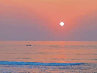 海上日落唯美风光