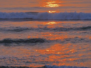 海面日落黄昏美景