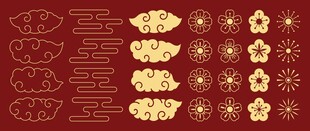 国风纹样素材