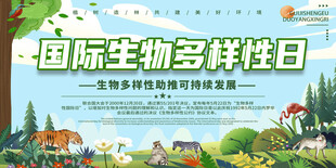 国际生物多样性日海报