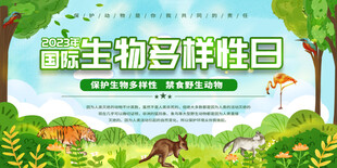国际生物多样性日展板
