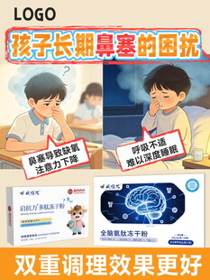 儿童鼻塞调理宣传海报